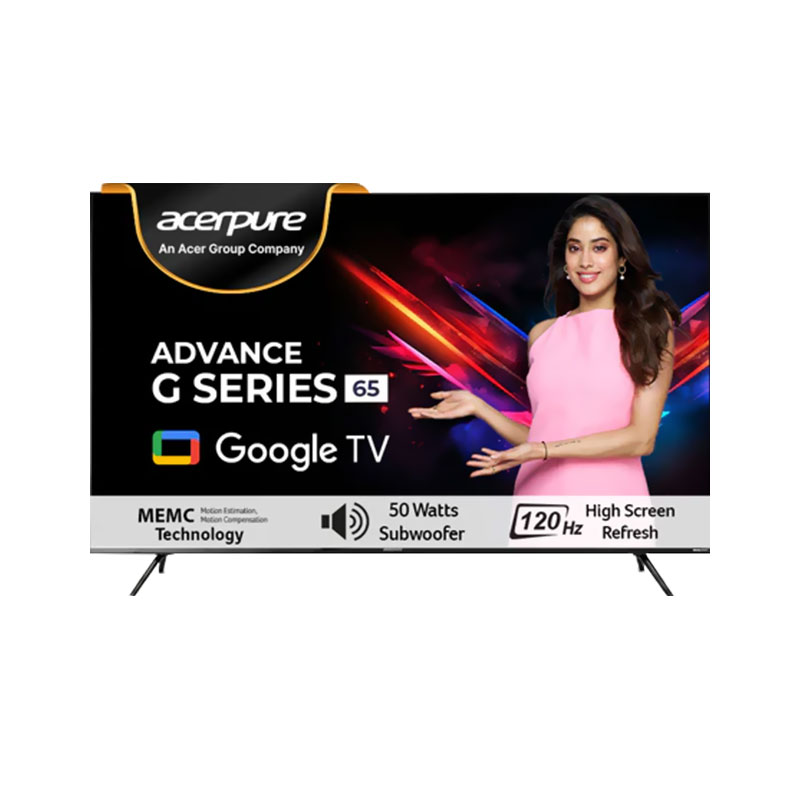 Picture of Acer Acerpure 65 inch (164 cm) Advance G series Ultra HD 4K QLED Google TV (AP65QG96MGS5)